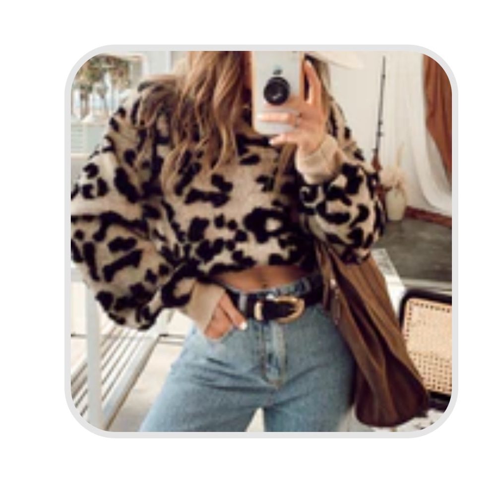 12th Tribe “Dawn” Leopard Print Sweater